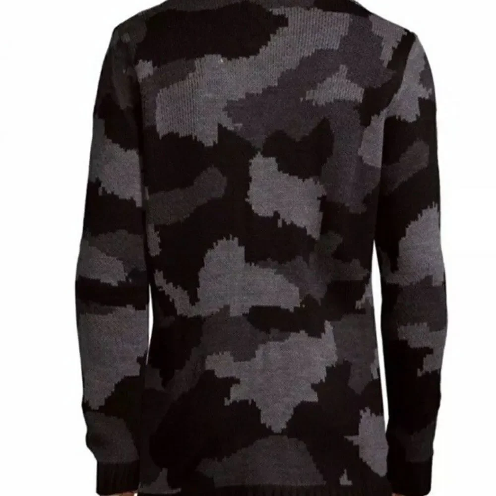 Ron‎ Tomson Men's Camo Moto zip Cardigan